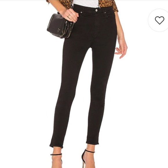 Agolde Denim - Agolde Roxanne Super High Rise Skinny Jeans in Jet